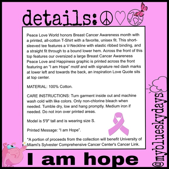 โ๐ผ๐๐ V-neck Tee โI am hopeโ - Picture 4 of 6